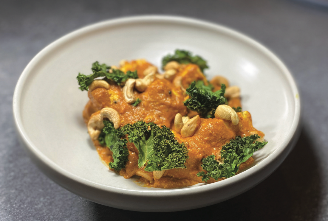 Paneer Makhani with Kale and Cashew